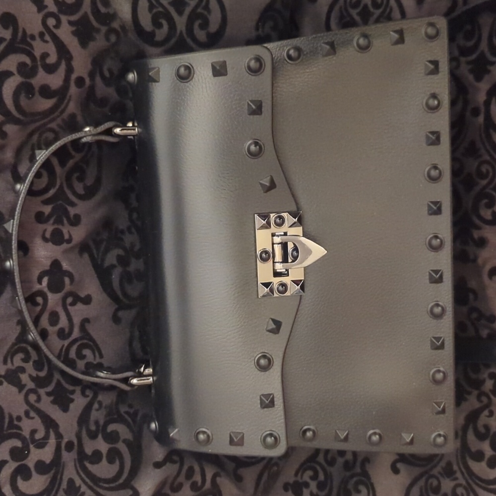 Black, Heavy Vinyl Purse